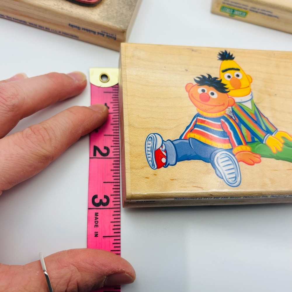 Y2K Sesame Street Wooden Stamps Set – Fun, Colorful, Great Condition - Picture 12 of 14